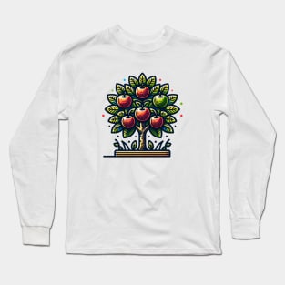 Apples Fruit Leaf Since Vintage Long Sleeve T-Shirt